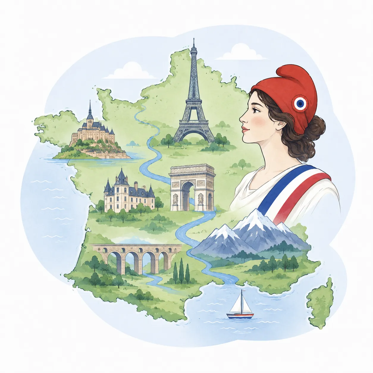 Illustration de l’histoire, de la géographie et de la culture française